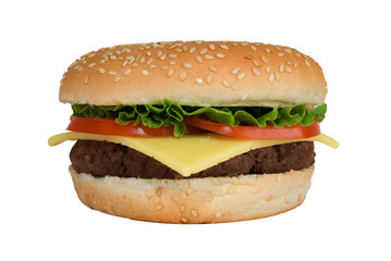Cheeseburger with Tomato & Lettuce