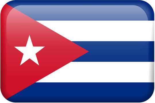 Cuba Flag Button