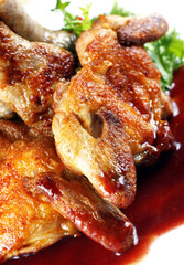 Quail fried meat