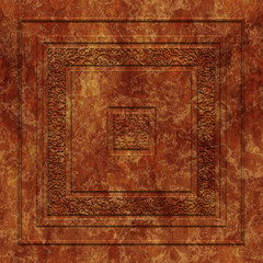 Decorative square panel