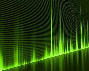 Graphic of a digital sound. Abstract Background.