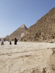 Fototapeta na wymiar Cairo Pyramids in the Desert
