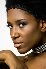 African American fashion model