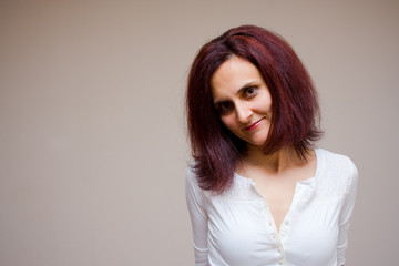Obraz premium Beautiful woman smiling