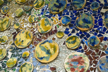 Detail of the ceramics