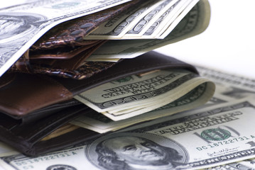 Purses and lot of money.