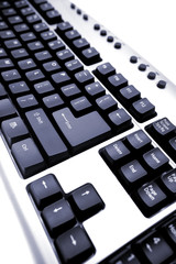 Closeup of computer keyboard