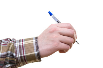 pen in hand