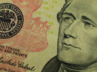 Ten Dollar Bill-Alexander Hamilton