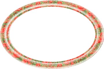 Naklejka premium cadre coquelicots