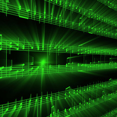 Obraz premium digital music