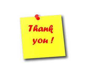 Post it note thank you