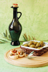 natura morta con le olive