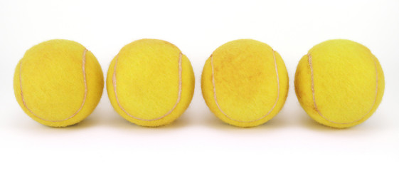 Four tennis balls