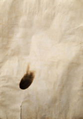 old burnt paper