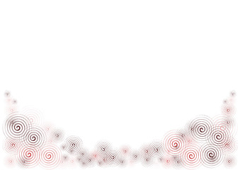 vecteur série - décoration bordure vectorielle spirales