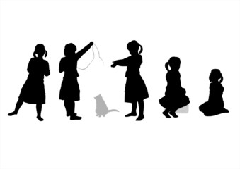 Children silhouettes 5