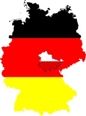 Fototapeta premium Thüringen auf Deutschland