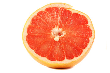 Fototapeta na wymiar Grapefruit half