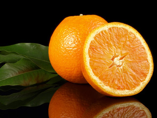 Orange - halbiert