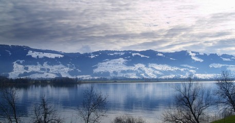 Obraz na płótnie Canvas lac en hiver