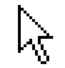 Cursor Arrow - border black