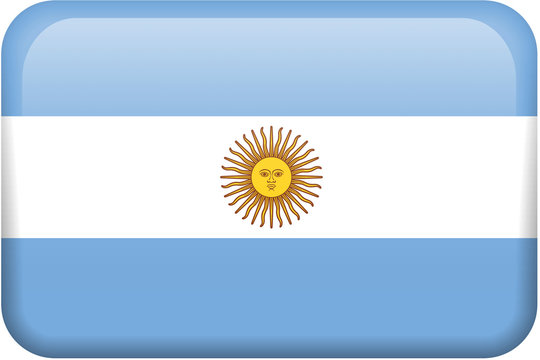 Argentina Flag Button