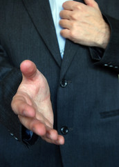 Fototapeta premium Hand shaking