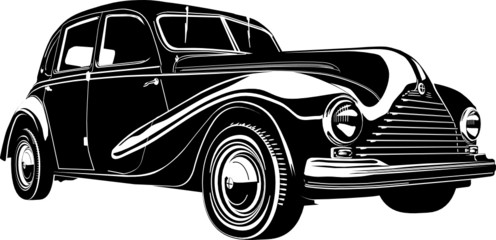 Vector illustration retro car