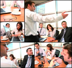 business group brainstorming 
