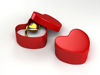 Gift heart wedding ring valentine day