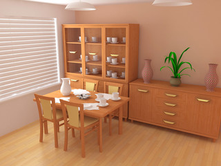 Fototapeta premium modern interior 3d