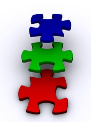 Obraz premium puzzle stair