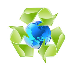 recycle concept globe