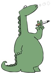Smoking Dinosaur