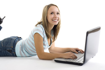 Naklejka premium beautiful student