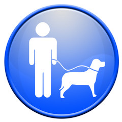 Icone chien laisse
