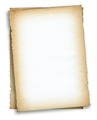 two pieces of old paper