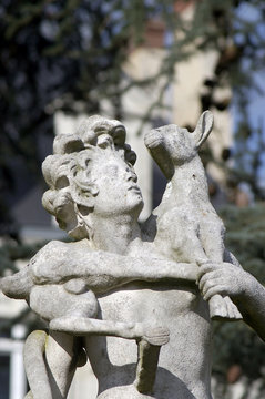 enfant et brebie