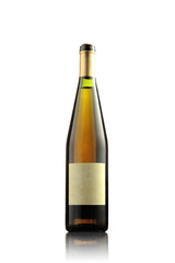 white wine bottle, back side