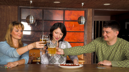 young people at the restaurant