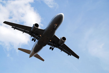 Flugzeug Landung