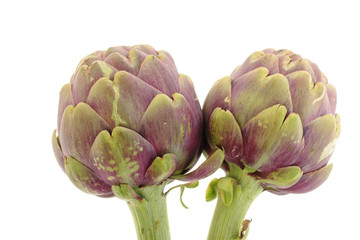 Two artichokes