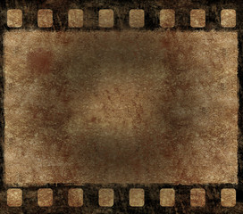 Old Film Negative Frame - Grunge Background