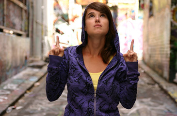 fingers up