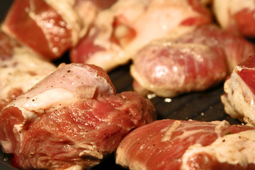 raw fresh meat for BBQ