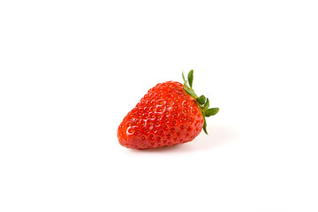 Fraise sur fond blanc