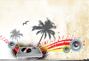 Abstract music scene