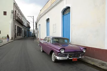 Papier Peint photo autocollant Voitures anciennes cubaines auto