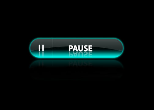 Pause Button Neon